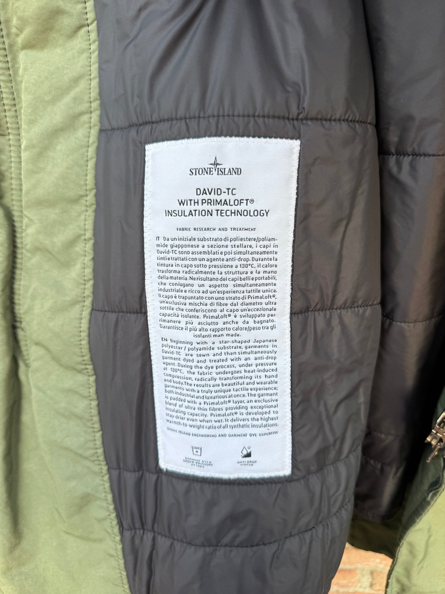 Stone Island David-TC Primaloft Jacket - M