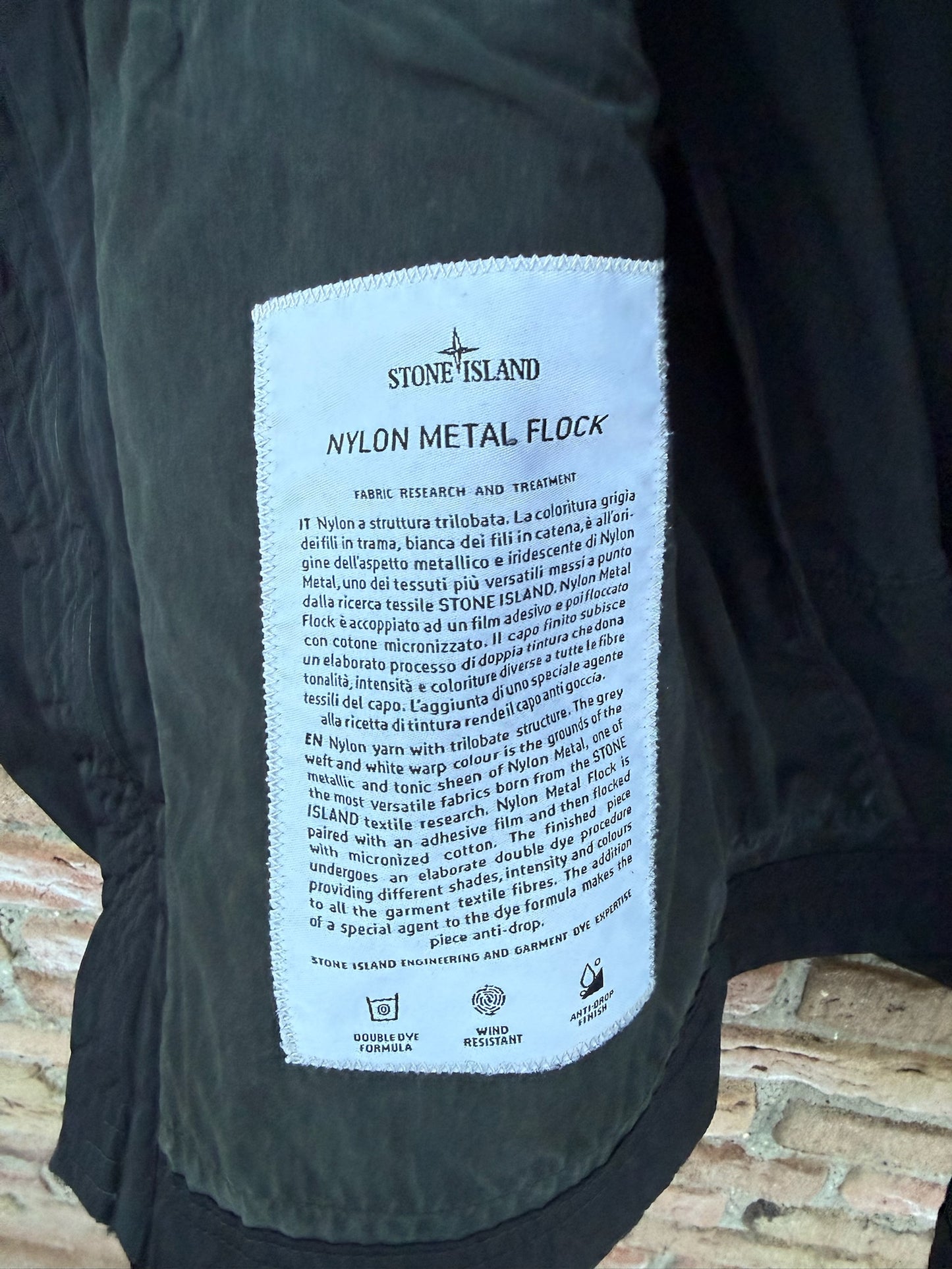 Stone Island Nylon Metal Flock Jacket - S