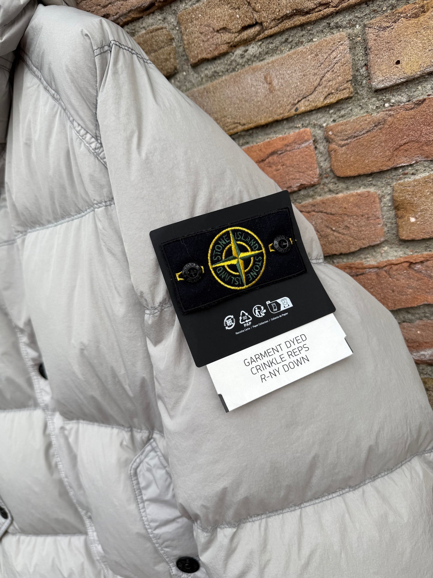 Stone Island Garment Dyed Crinkle Reps R-NY Down Jacket - XL