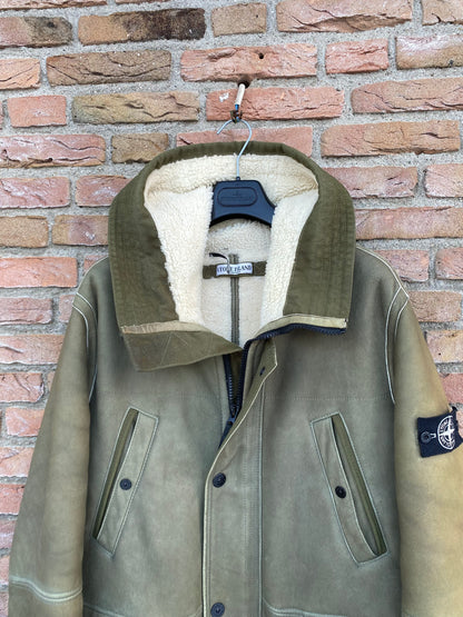 Stone Island Sheepskin Lederjacke - XL