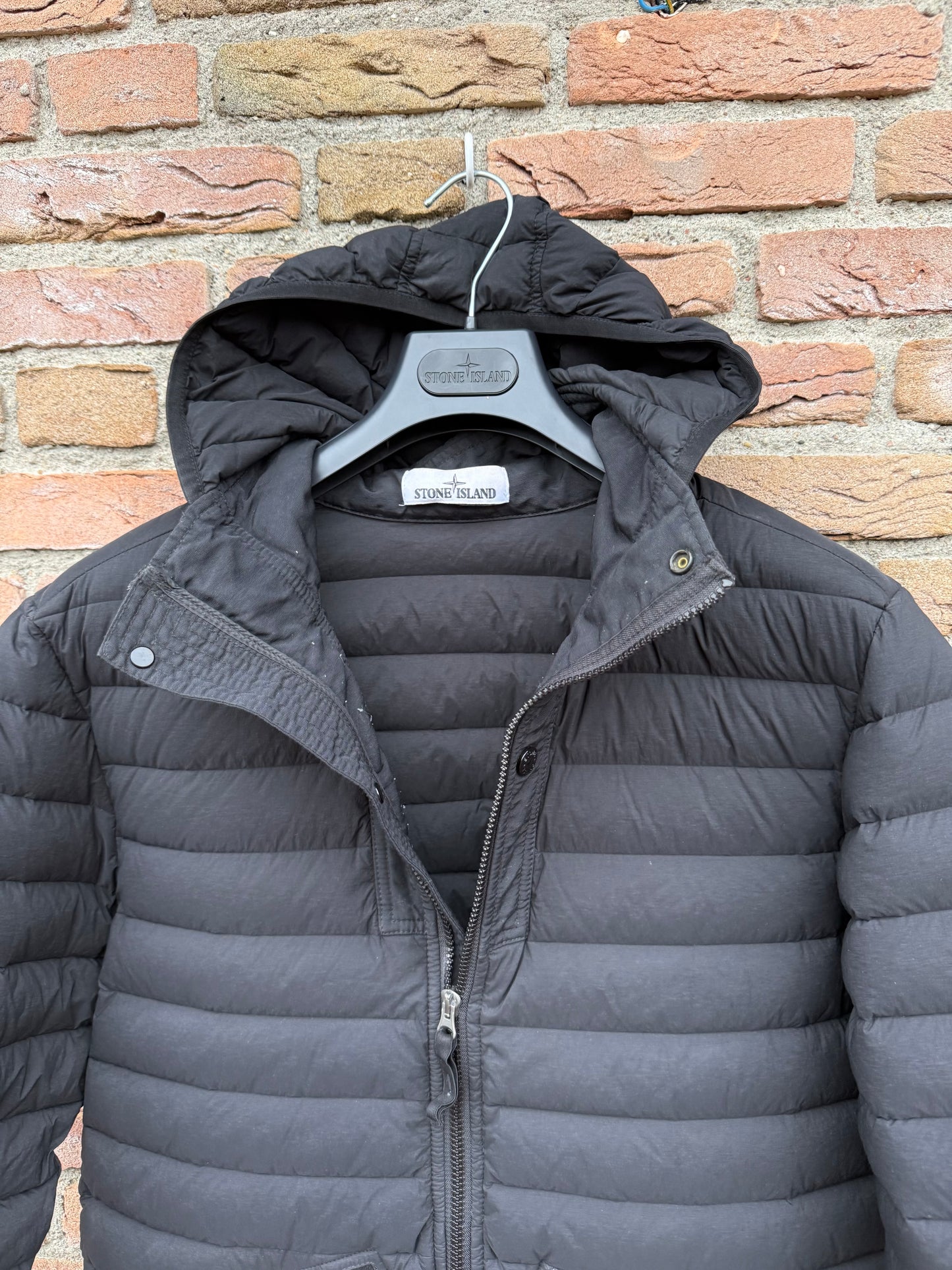 Stone Island Loom Woven Down Chambers Stretch Nylon-TC Jacket - M