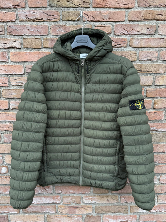 Stone Island Loom Woven Down Chambers Stretch Nylon-TC Jacket - L