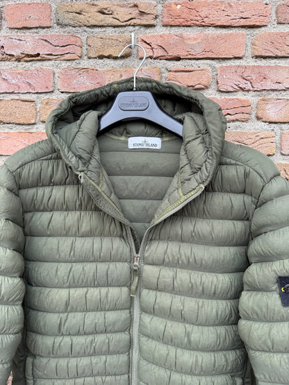 Stone Island Loom Woven Down Chambers Stretch Nylon-TC Jacket - L