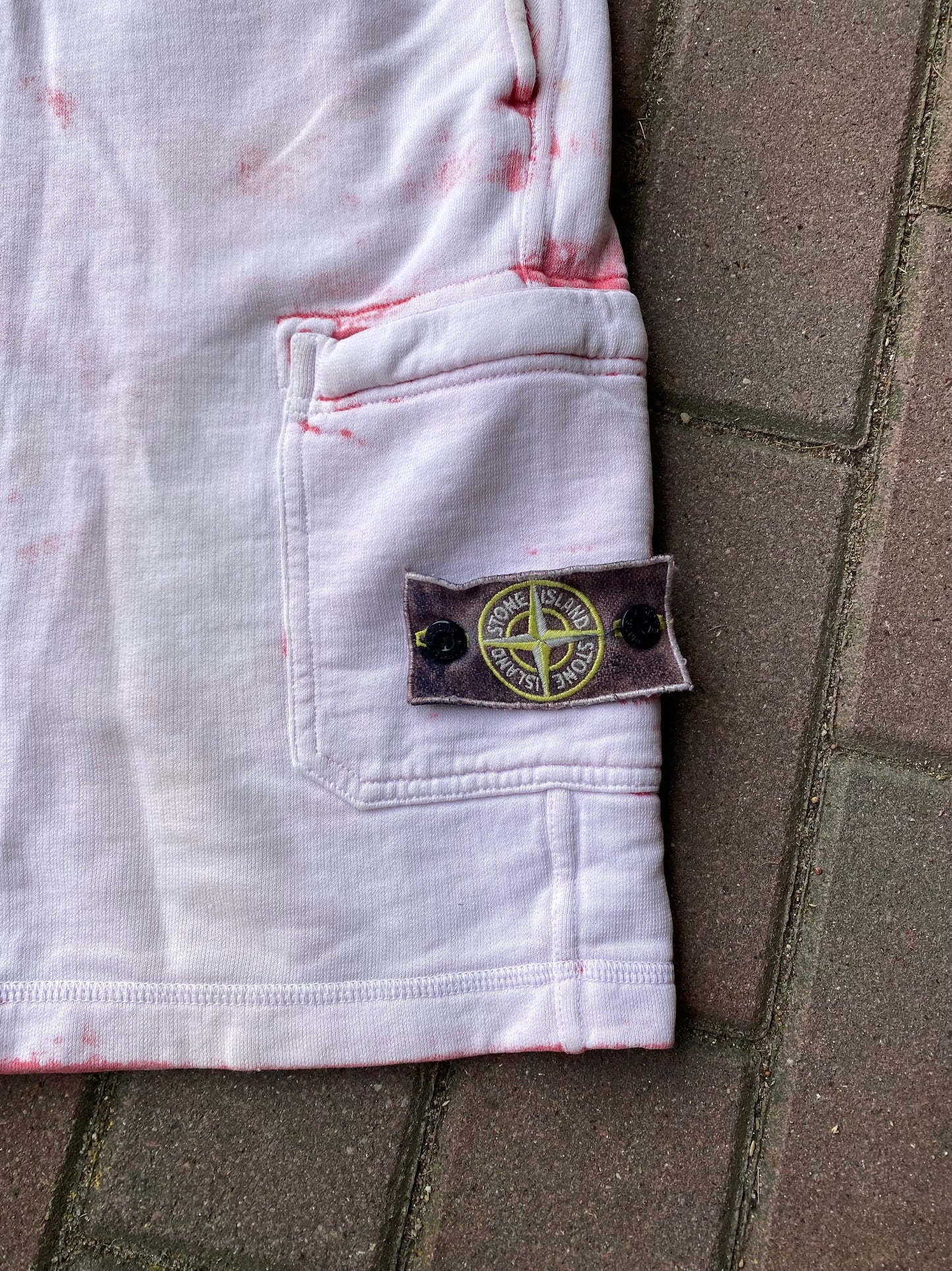 Stone Island Hand Corrosion Shorts - L