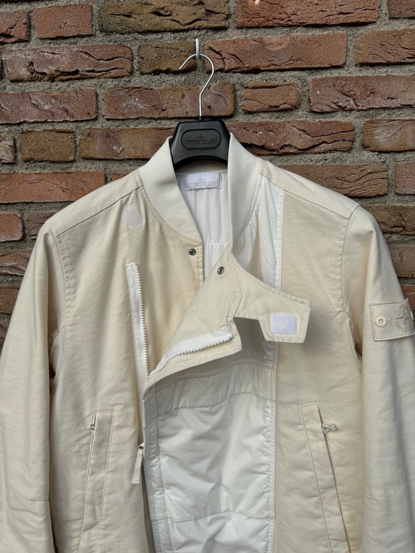 Stone Island Mil Spec Diagonal Wool Ghost Jacket - L