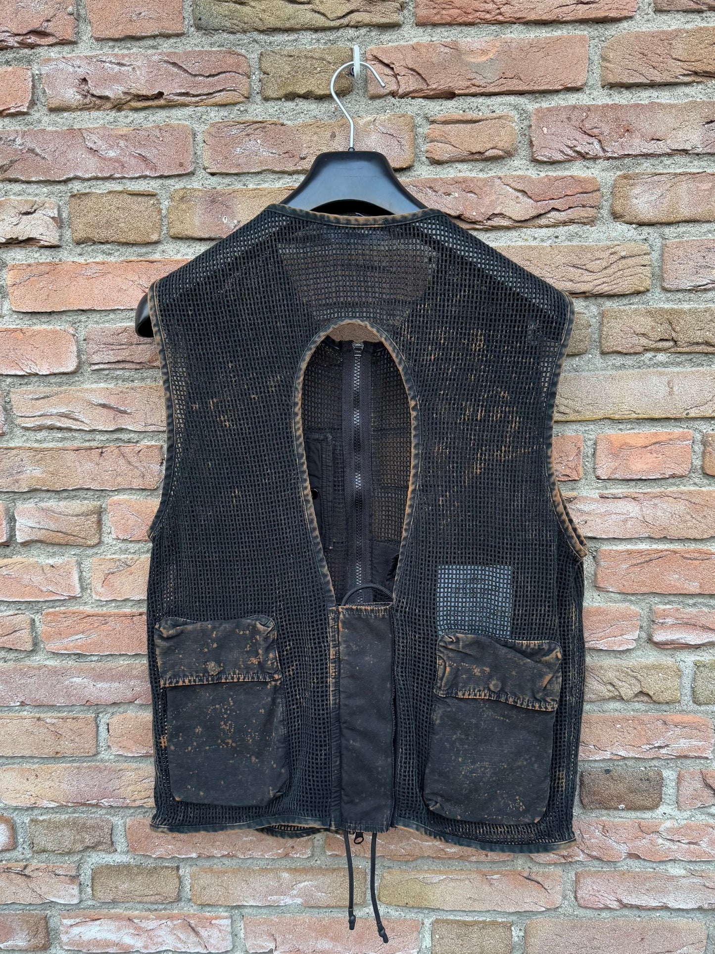 Stone Island Ripstop + Cotton Mesh Off-Dye OVD Gilet - M