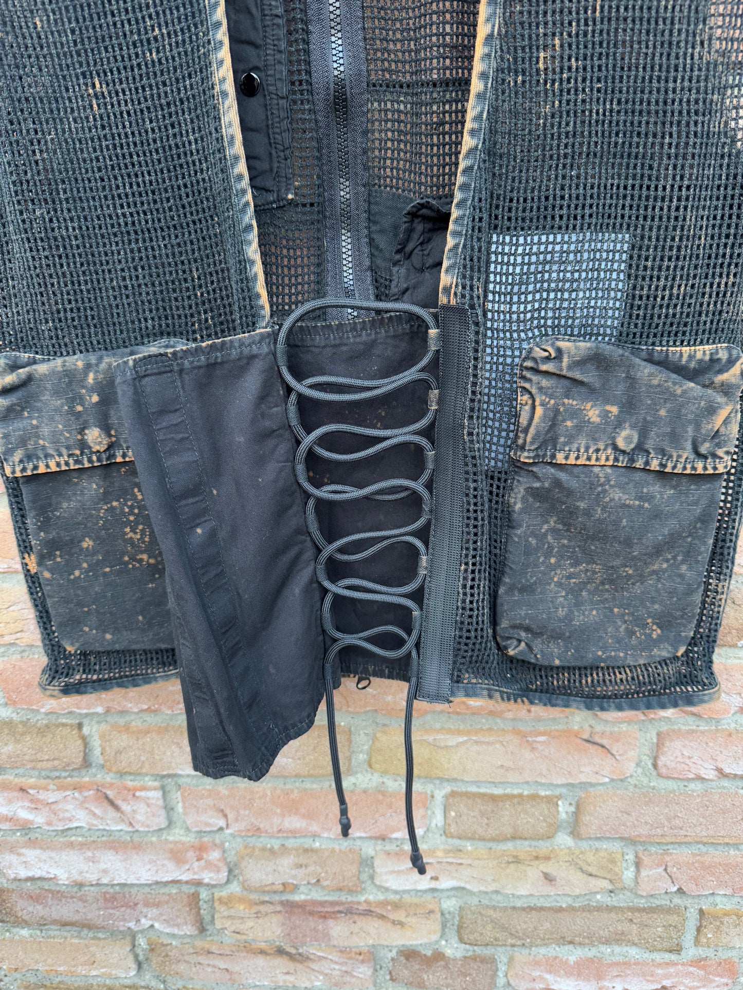 Stone Island Ripstop + Cotton Mesh Off-Dye OVD Gilet - M