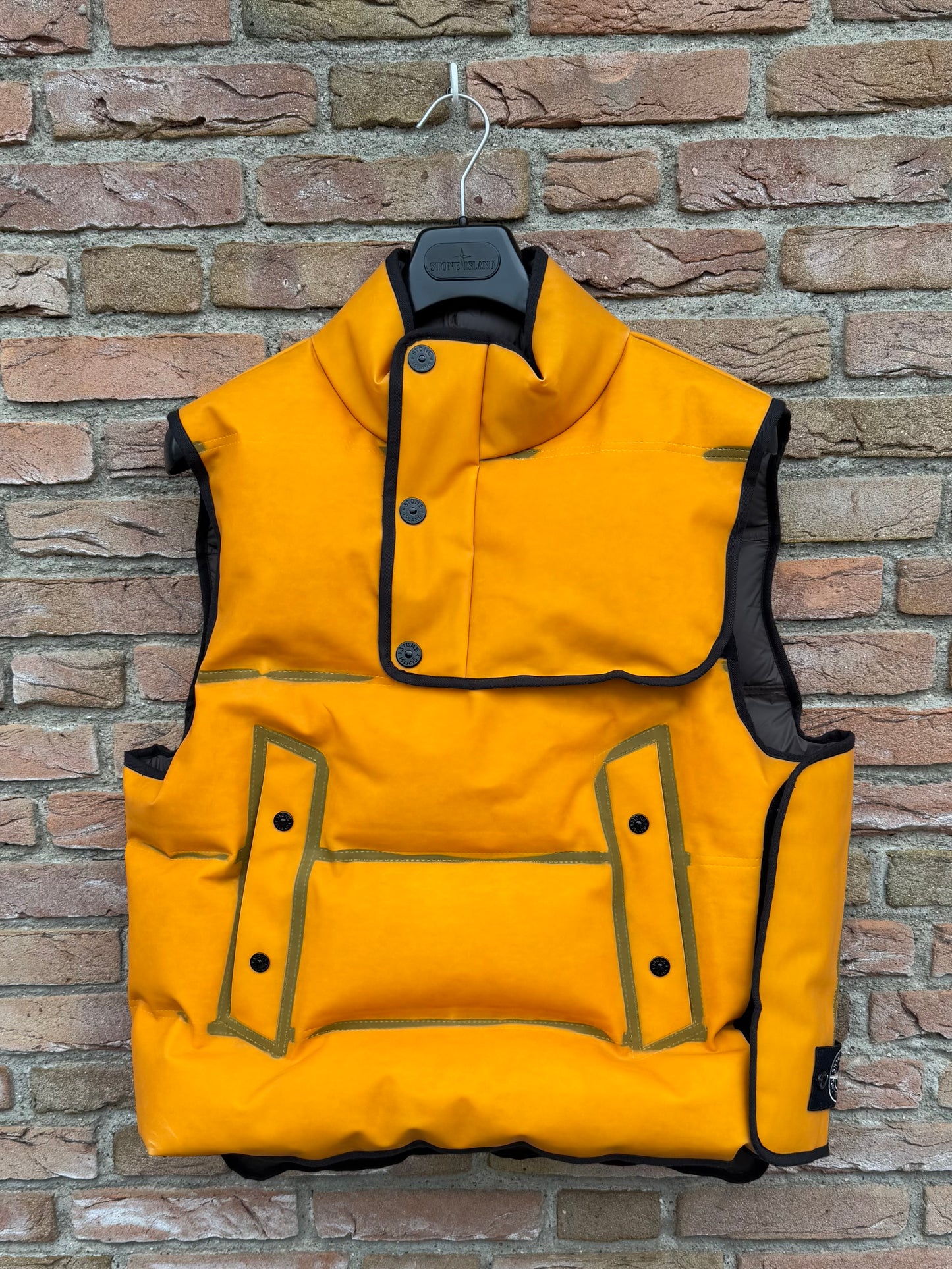 Stone Island Poly Strata Ice Jacket Down Gilet - L