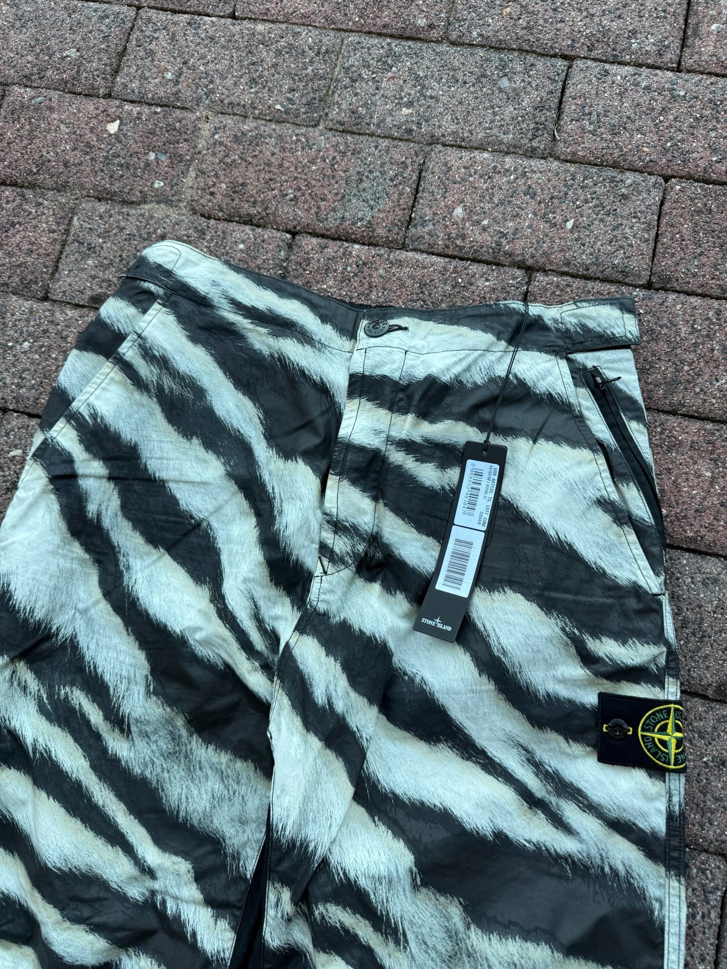Stone Island White Tiger Camo Trousers - W31