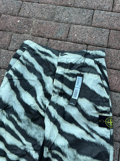Stone Island White Tiger Camo Trousers - W31