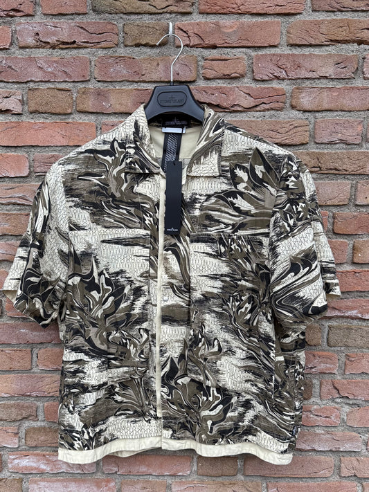 Stone Island Shadow Project Guayabera Shirt - L