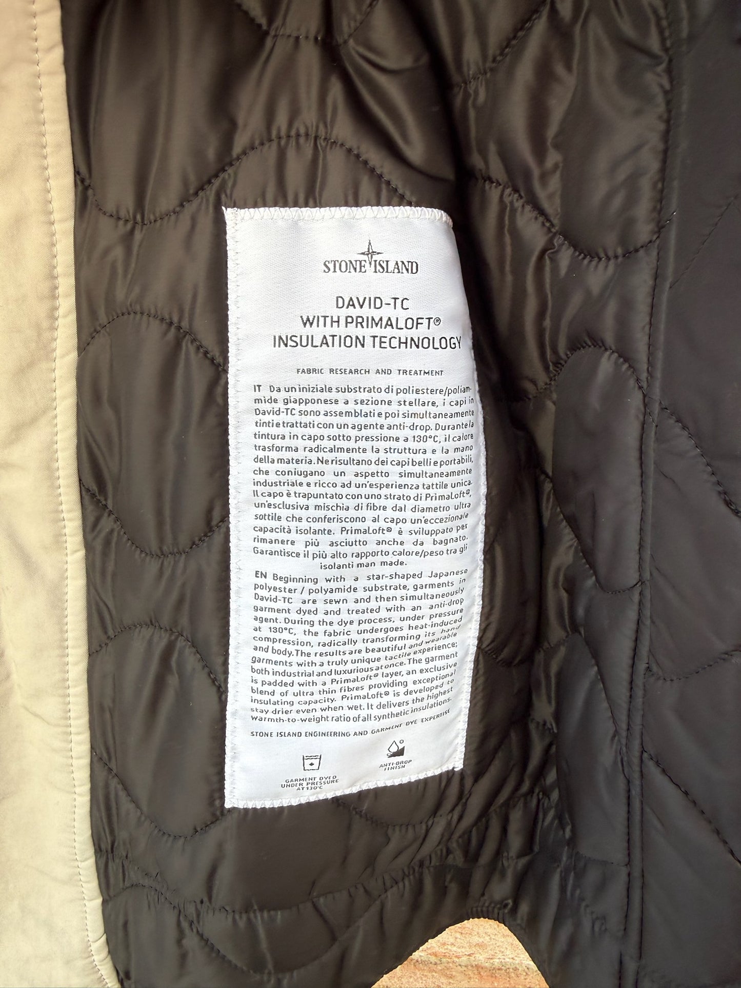 Stone Island David-TC Primaloft Jacket - S
