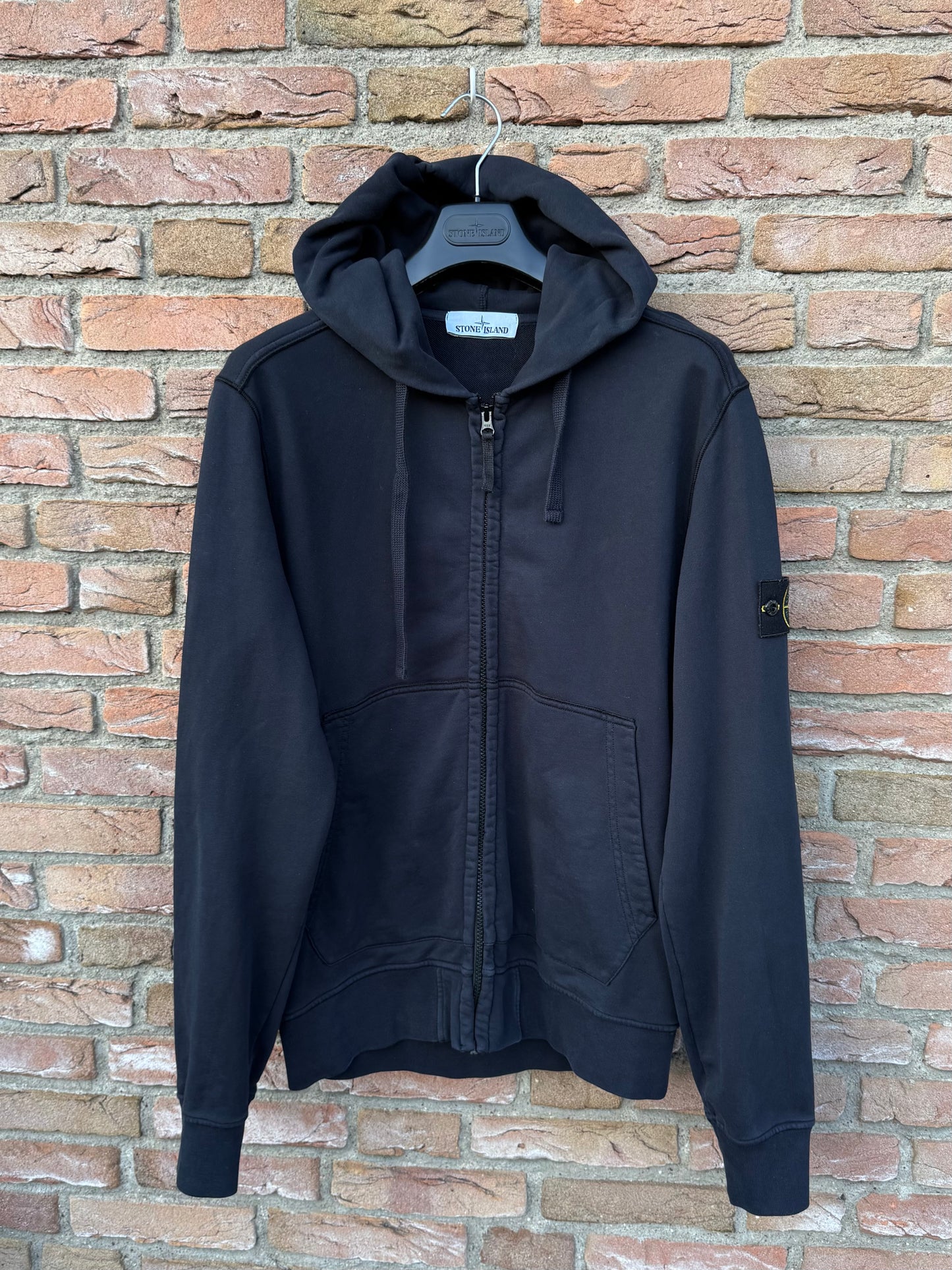 Stone Island Zipped Hoodie - L