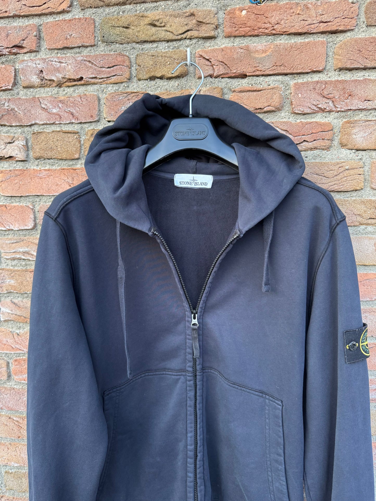 Stone Island Zipped Hoodie - L