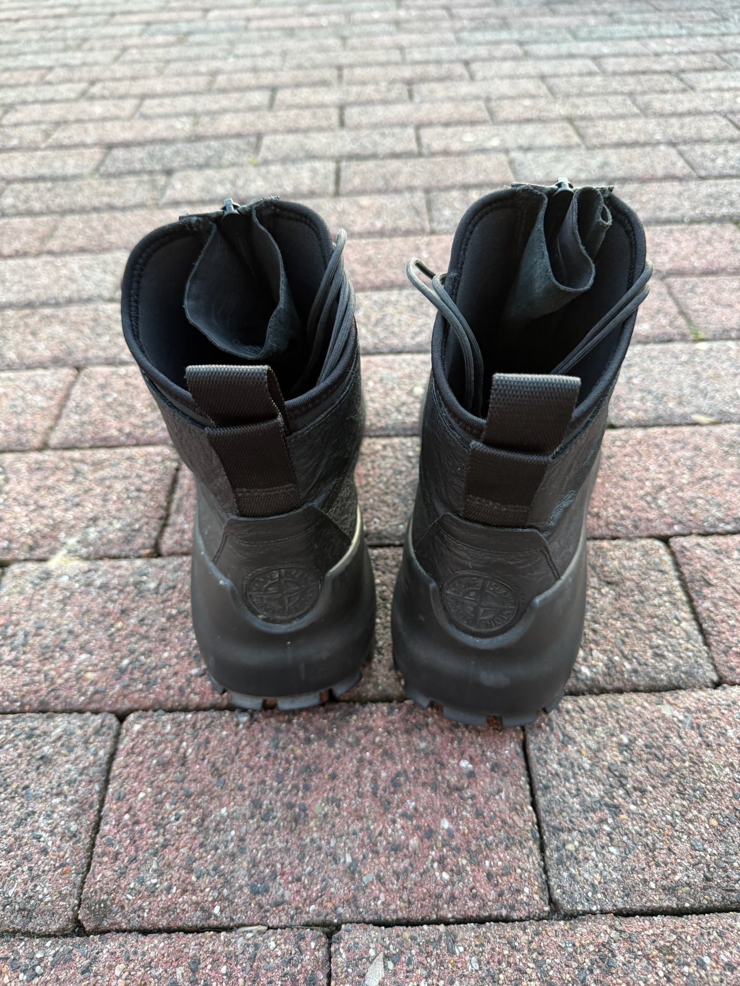 Stone Island x Ecco Leather Boots - UK 9