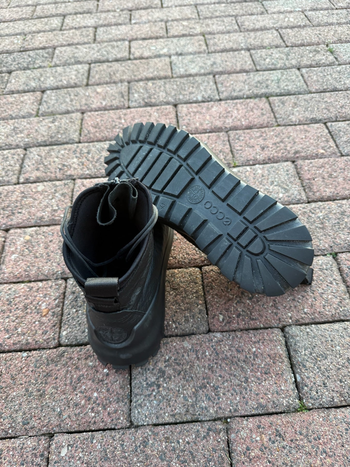 Stone Island x Ecco Leather Boots - UK 9