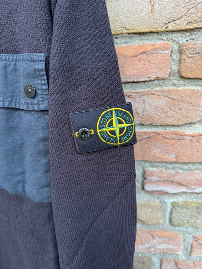 Stone Island Zip Knit Hoodie - L
