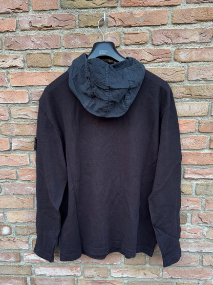 Stone Island Zip Knit Hoodie - L