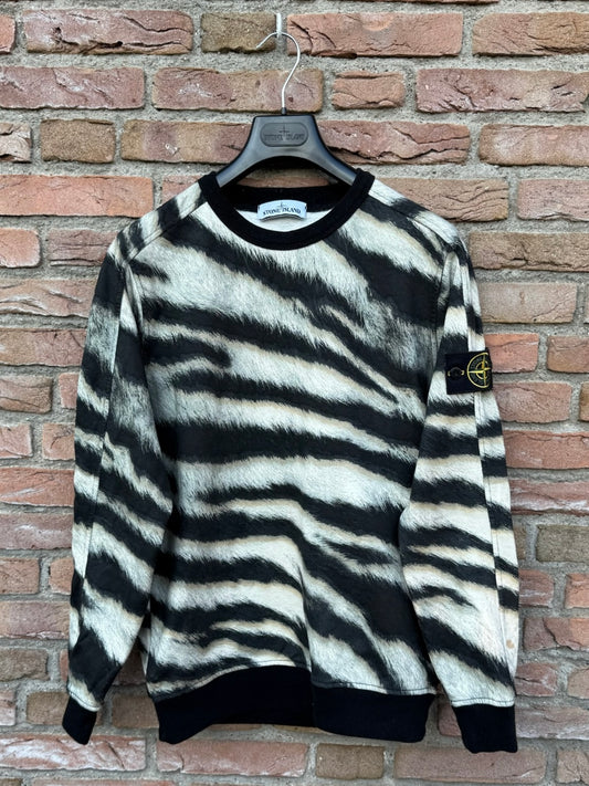 Stone Island White Tiger Camo Sweatshirt - M