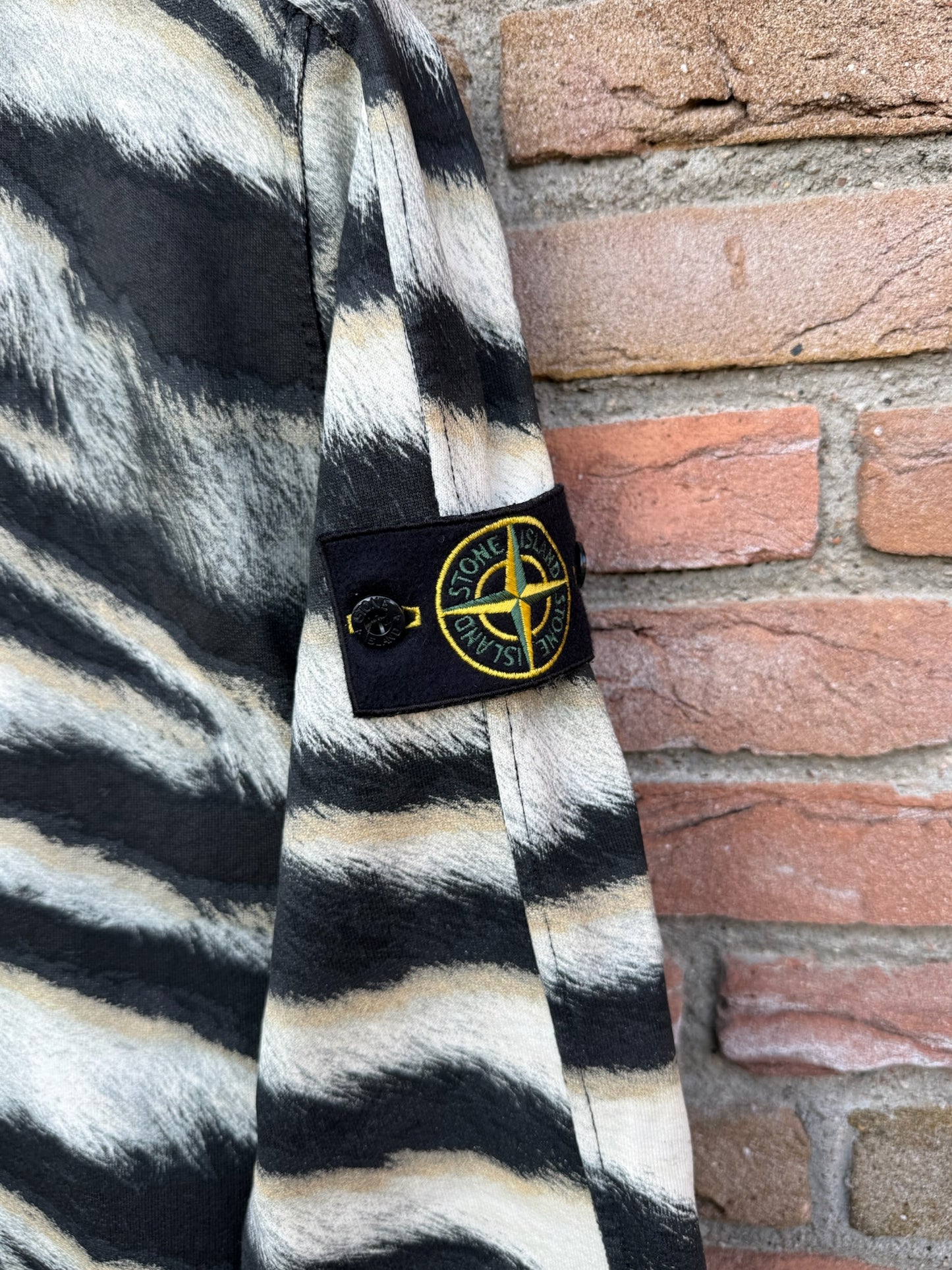 Stone Island White Tiger Camo Sweatshirt - M
