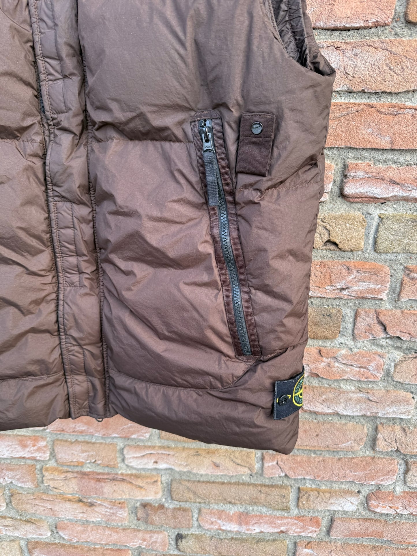 Stone Island Garment Dyed Crinkle Reps NY Down Gilet - L