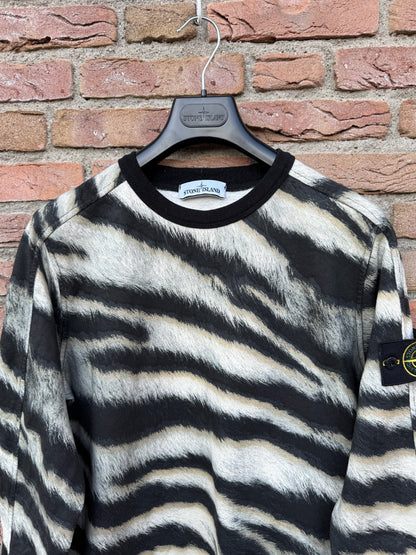 Stone Island White Tiger Camo Sweatshirt - M