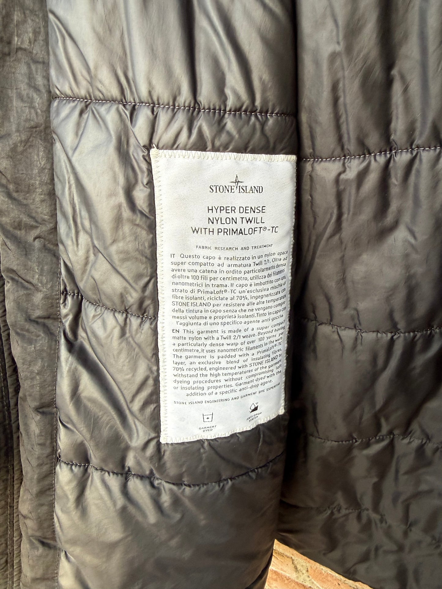 Stone Island Hyper Dense Nylon Twill Primaloft-TC Jacket - XL