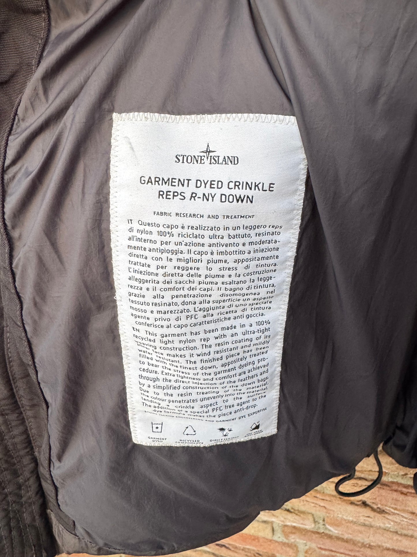 Stone Island Crinkle Reps Daunenjacke - L