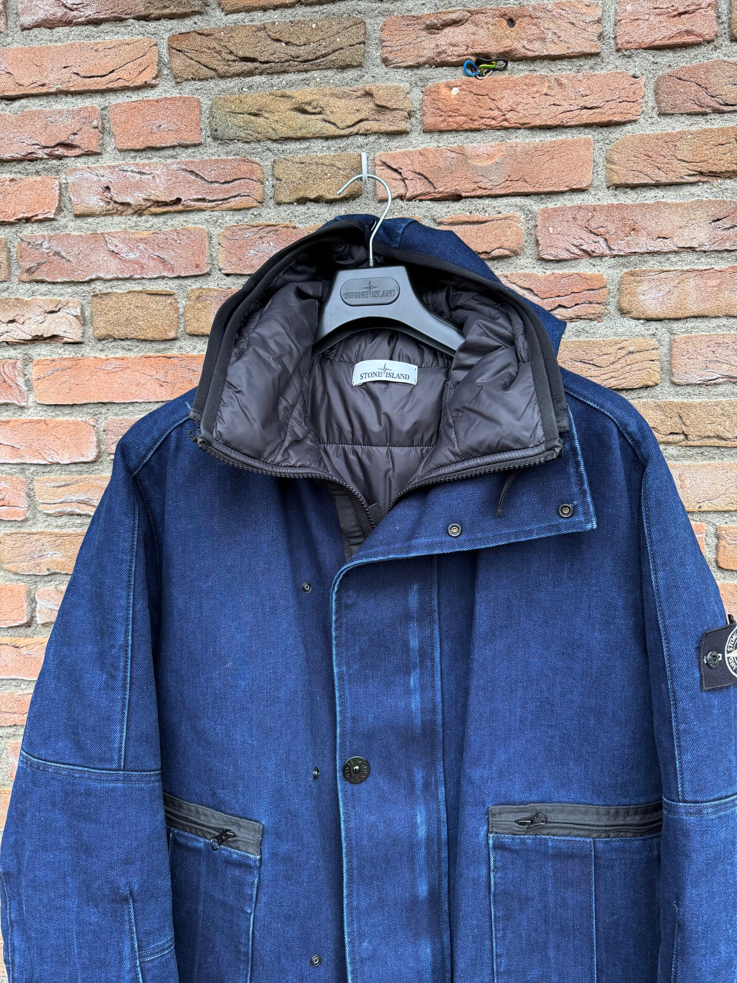 Stone Island Polypropylene Denim Jacke - XXL