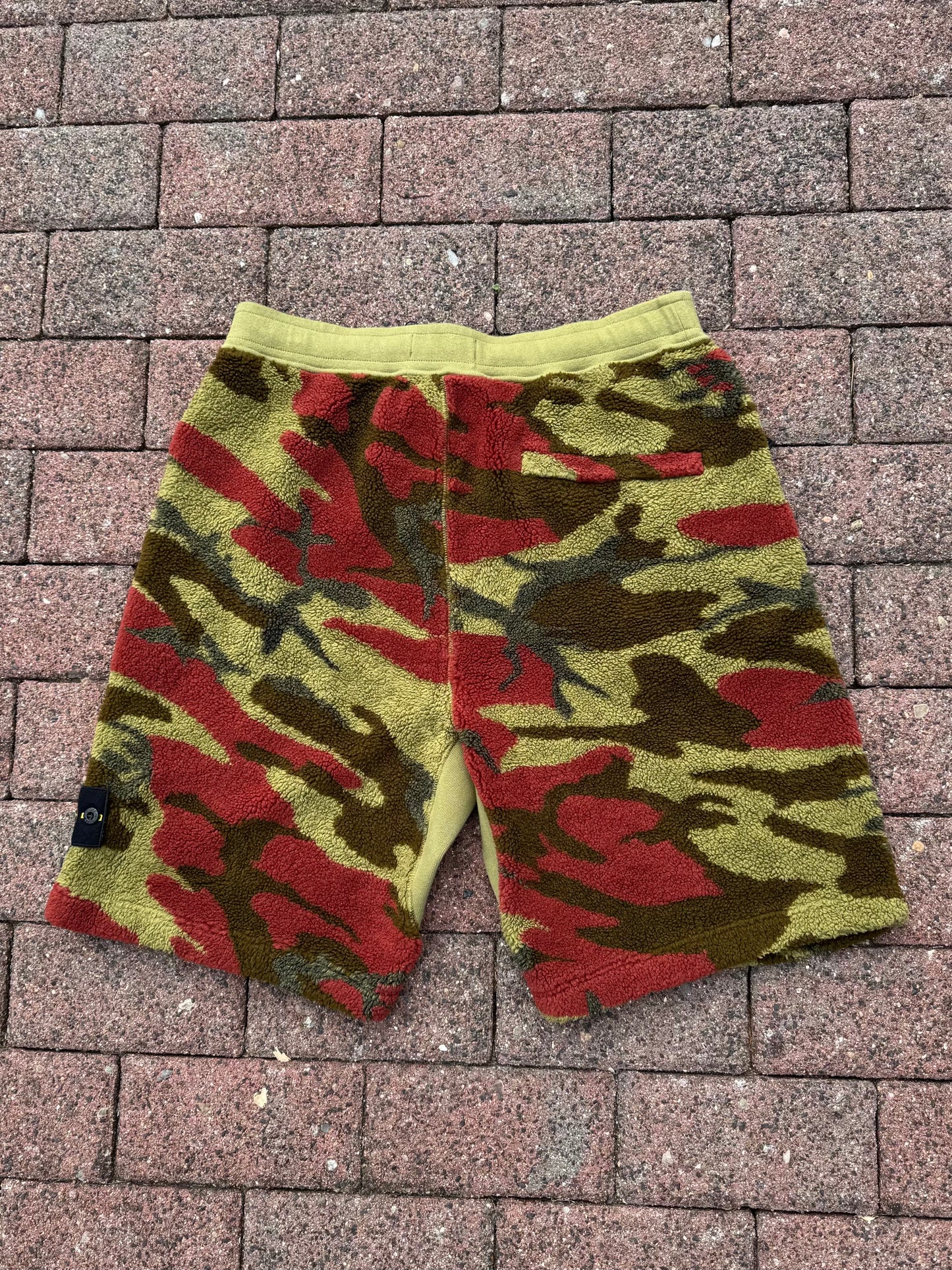 Stone Island Heritage Camo Fleece Shorts - M