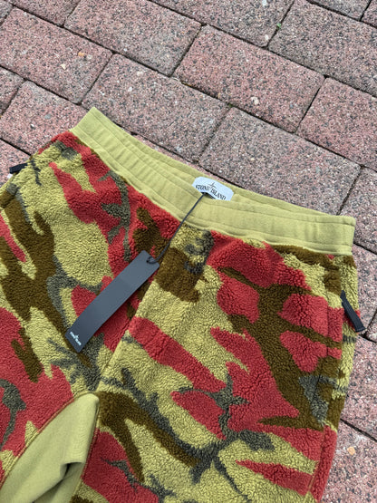 Stone Island Heritage Camo Fleece Shorts - M