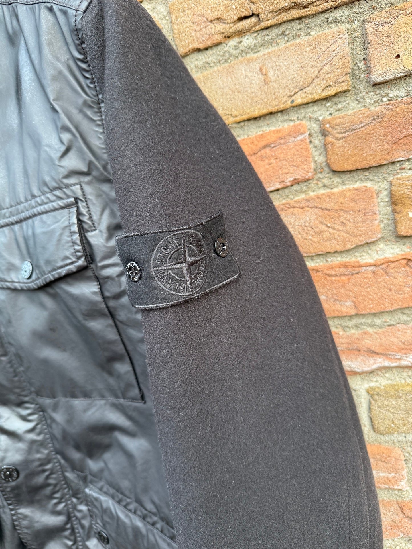 Stone Island Panno Tinto in Capo Piu Mussola Gommata Ghost Jacket - XL