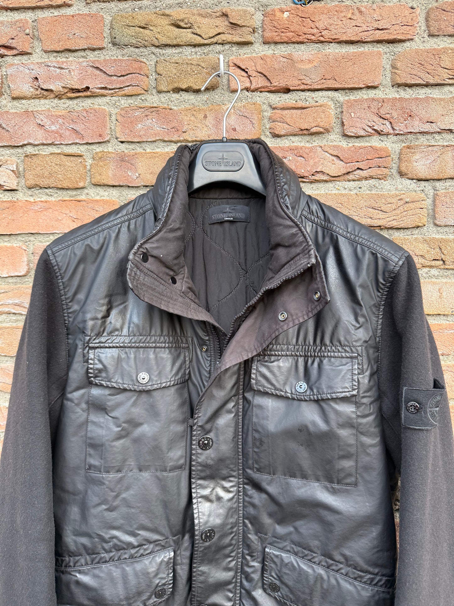 Stone Island Panno Tinto in Capo Piu Mussola Gommata Ghost Jacket - XL