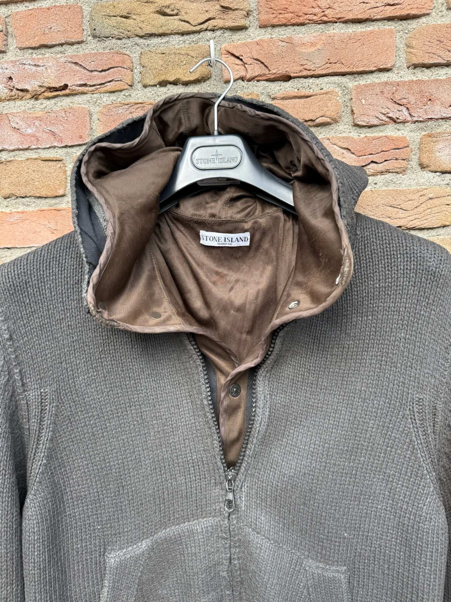 Stone Island Graphite Knit Jacket - L