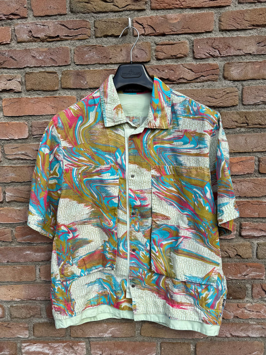 Stone Island Shadow Project Guayabera Shirt - S