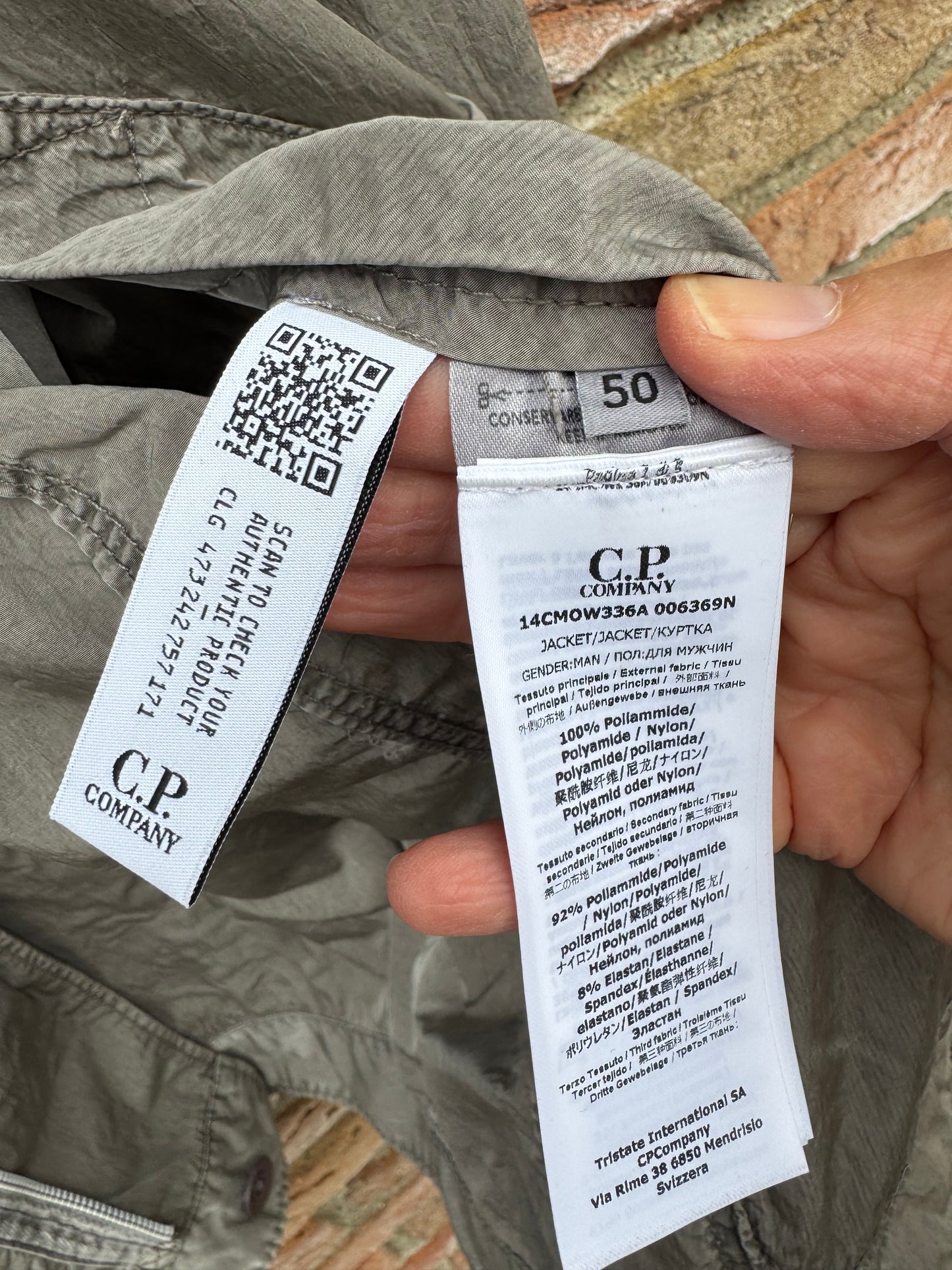C.P. Company Eco Chrome-R Seed 2 Goggle Jacket - L