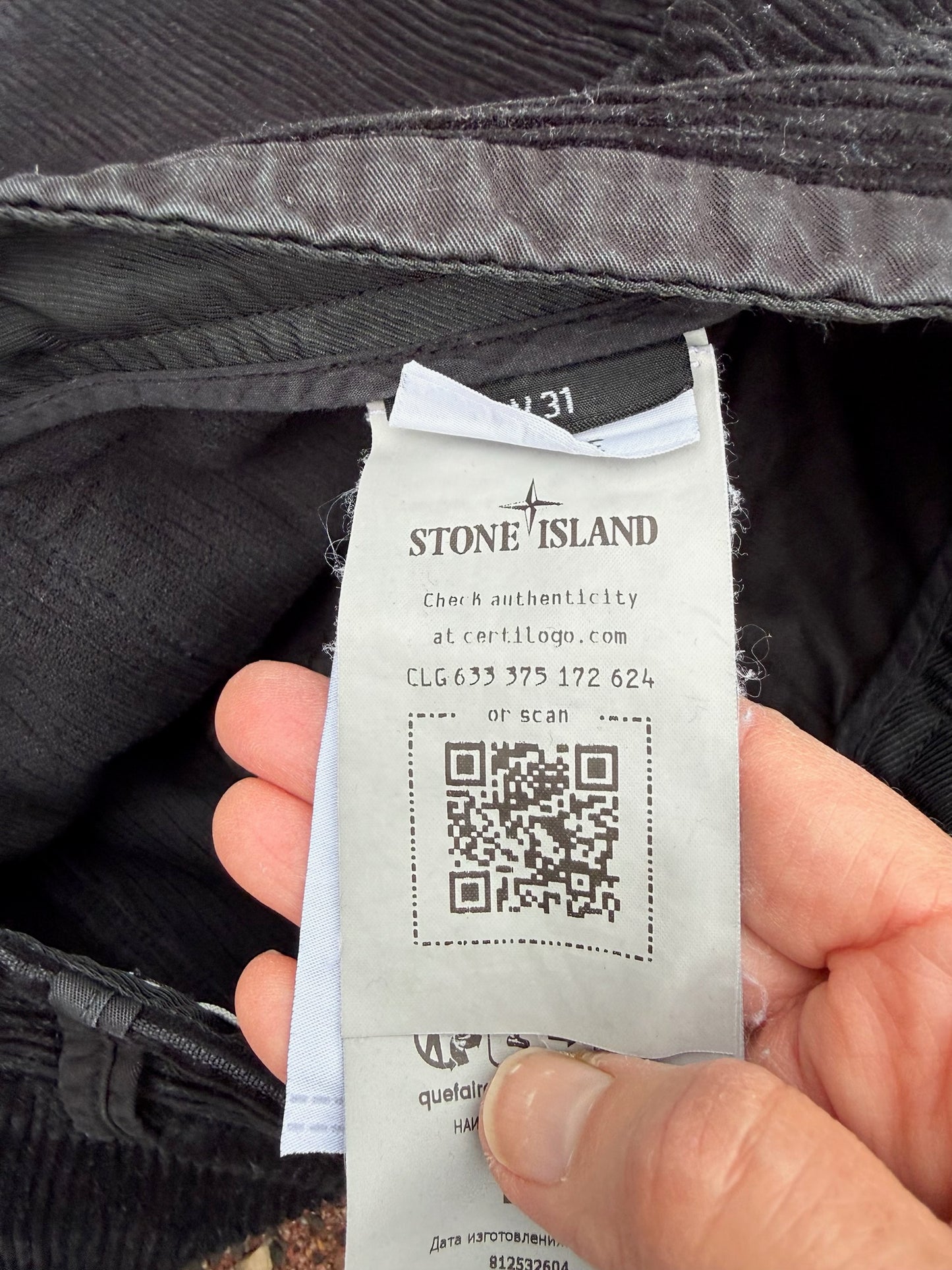 Stone Island Corduroy Cargos - W31