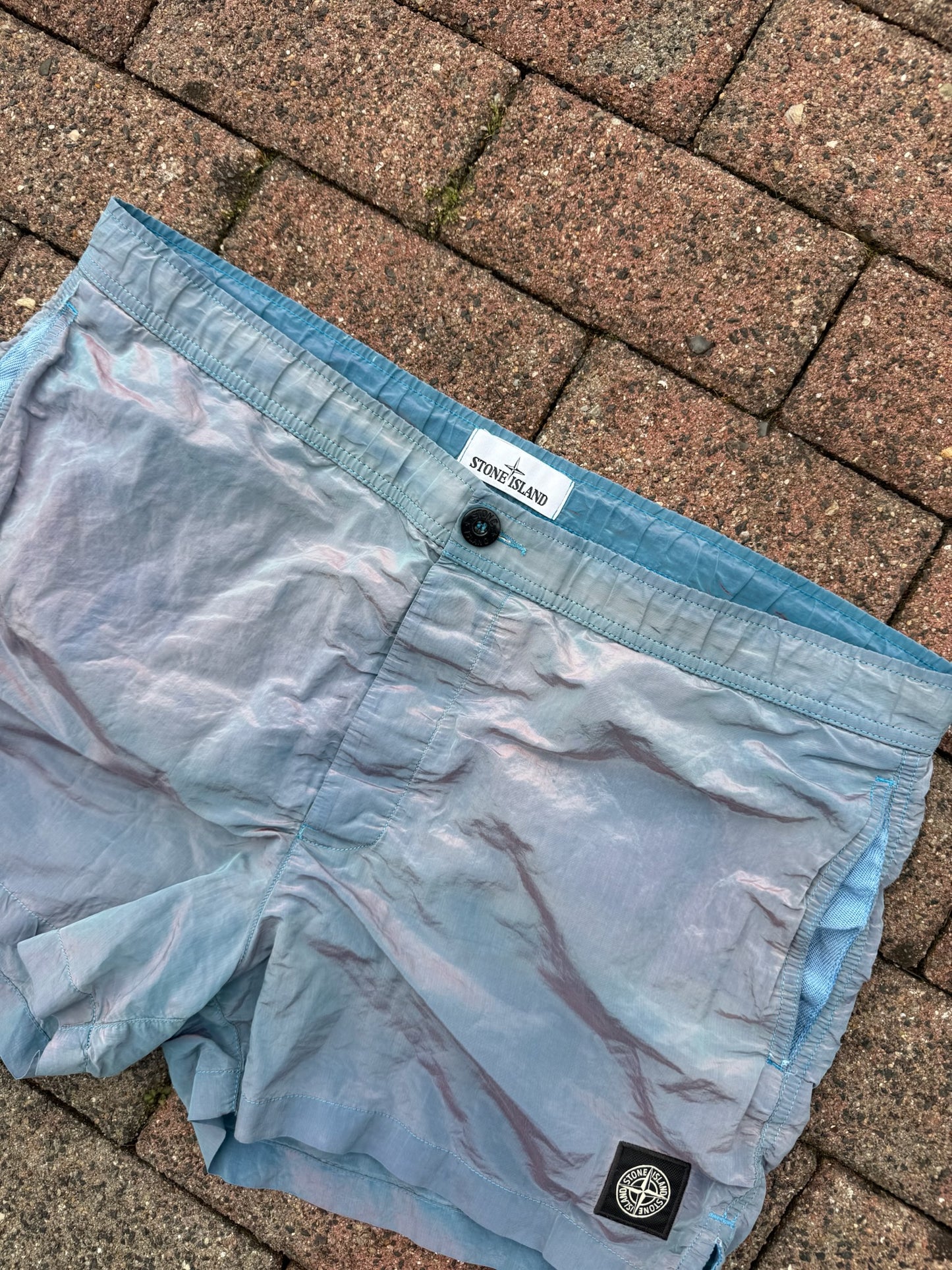 Stone Island Nylon Metal Weft Swim Shorts - XL