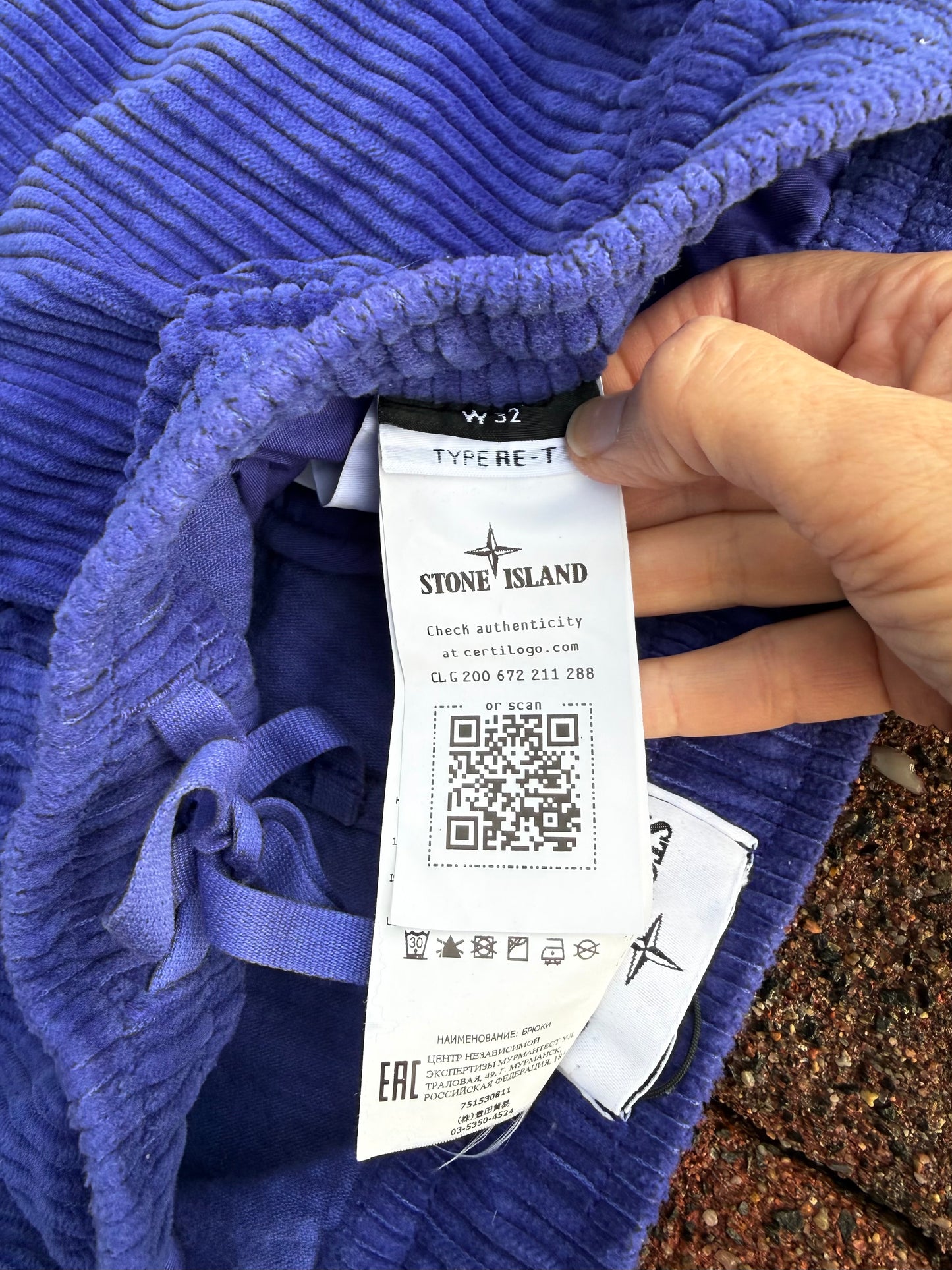 Stone Island Corduroy Cargos - W32