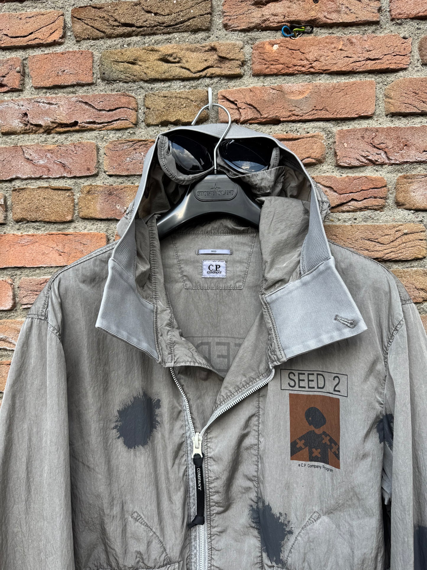 C.P. Company Eco Chrome-R Seed 2 Goggle Jacket - L