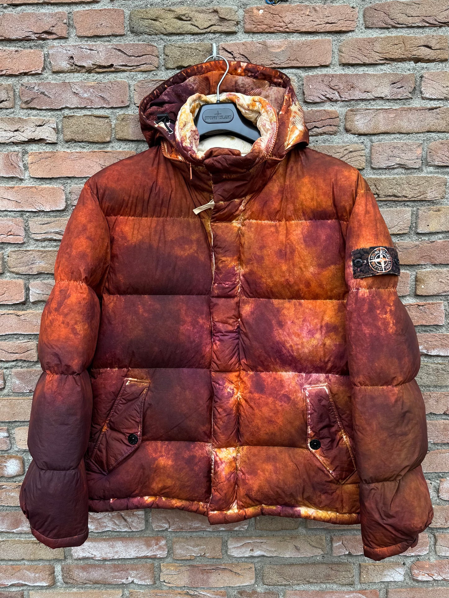 Stone Island x Supreme Paintball Camouflage Crinckle Reps  Down Jacket - M