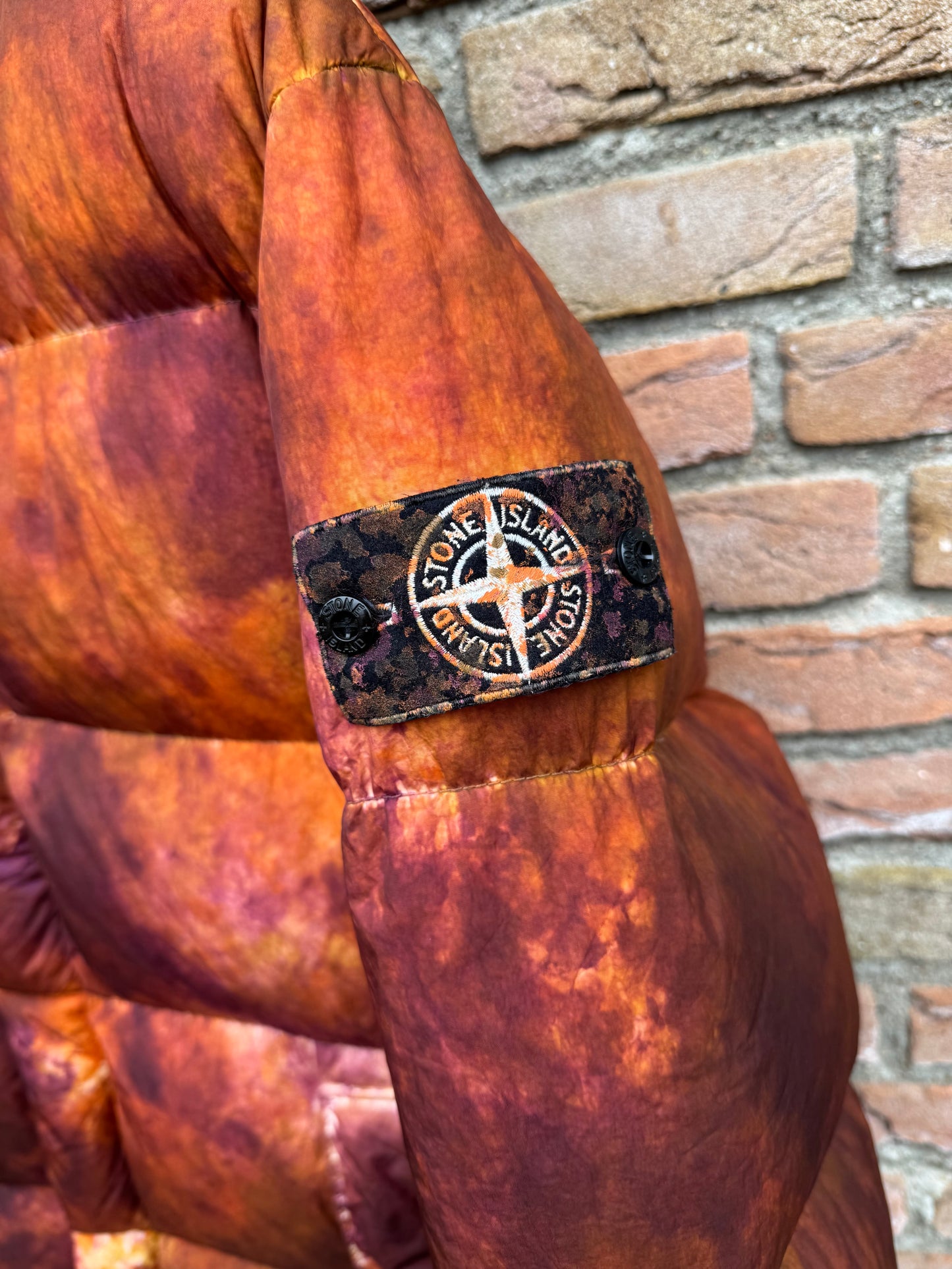 Stone Island x Supreme Paintball Camouflage Crinckle Reps  Down Jacket - M