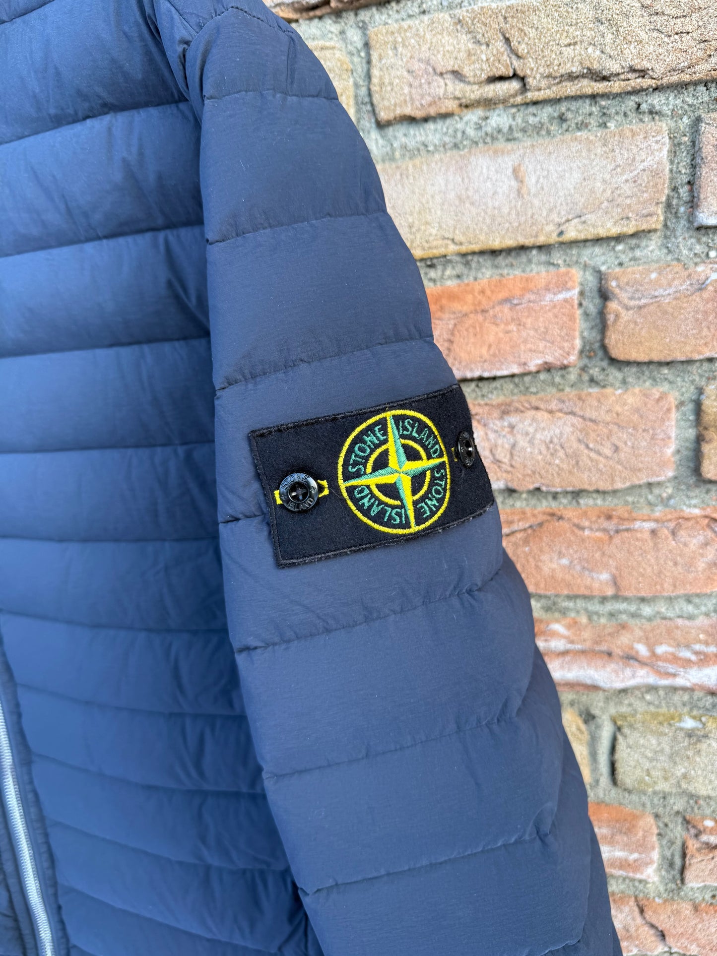 Stone Island Loom Woven Down Chambers Stretch Nylon-TC Jacket - L