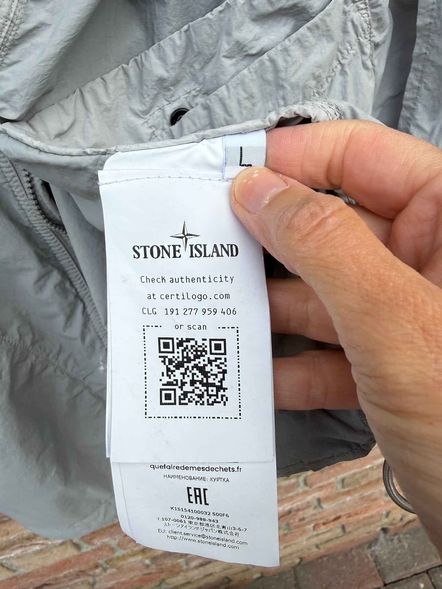 Stone Island Nylon Smerigliato Ghost Jacket - L