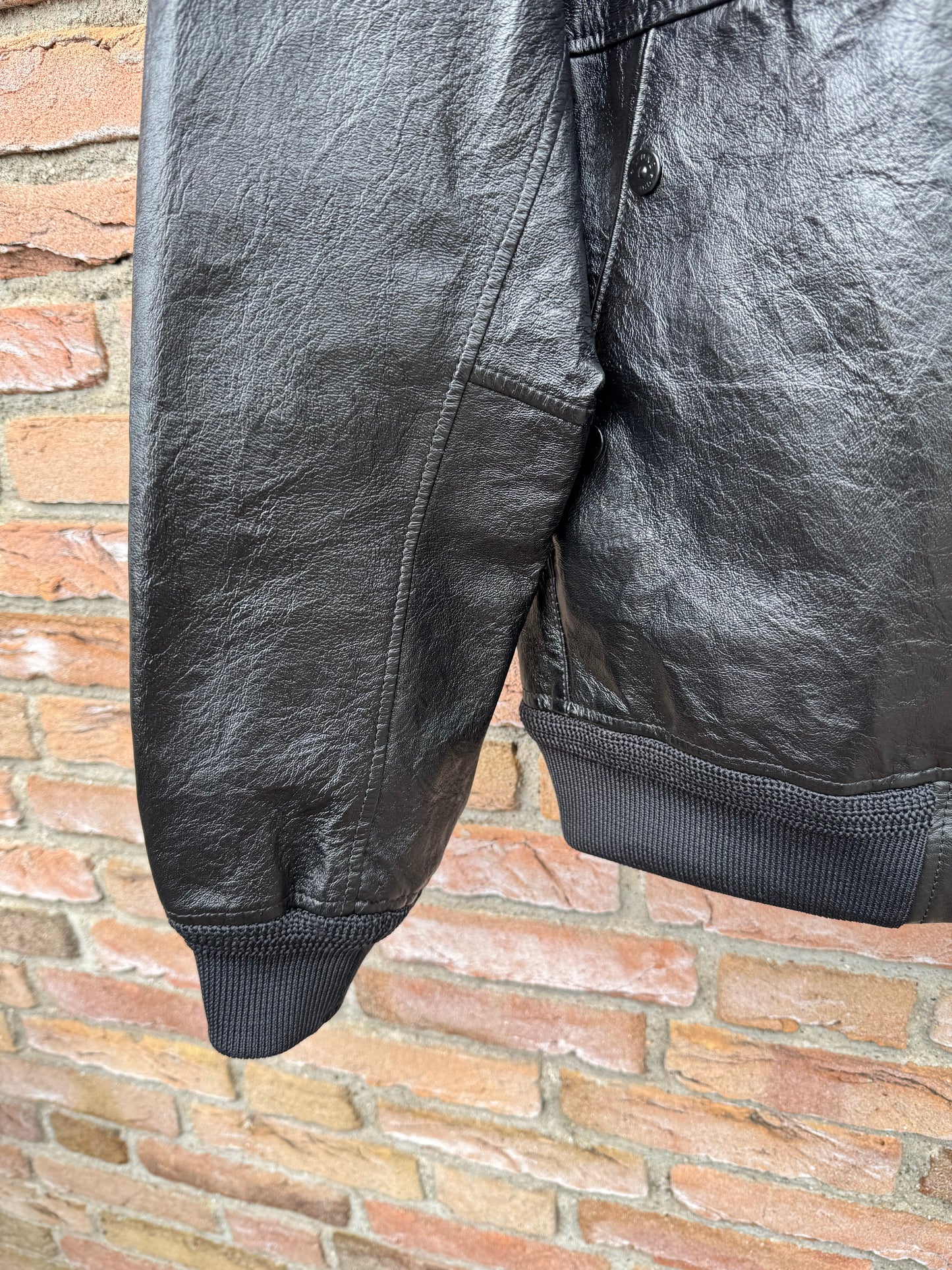 Stone Island Metal Lamina Leather Jacket - L