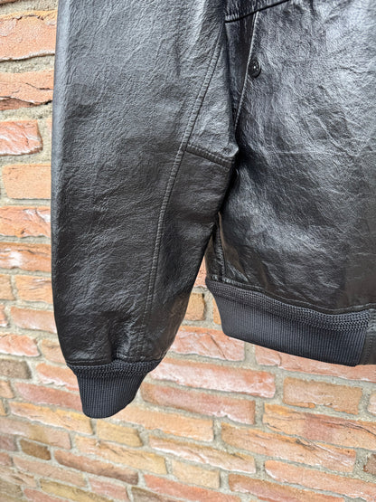 Stone Island Metal Lamina Leather Jacket - L