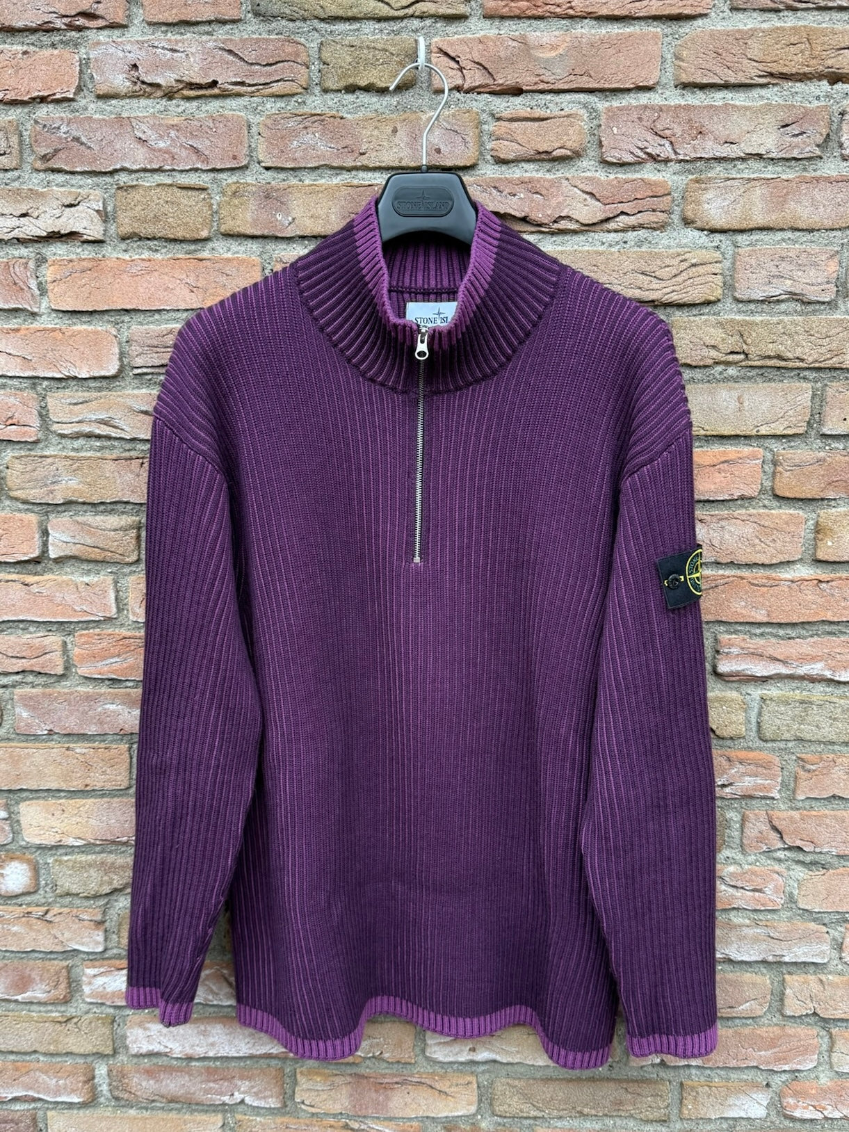 Stone Island Zip Knit Pullover - XXL