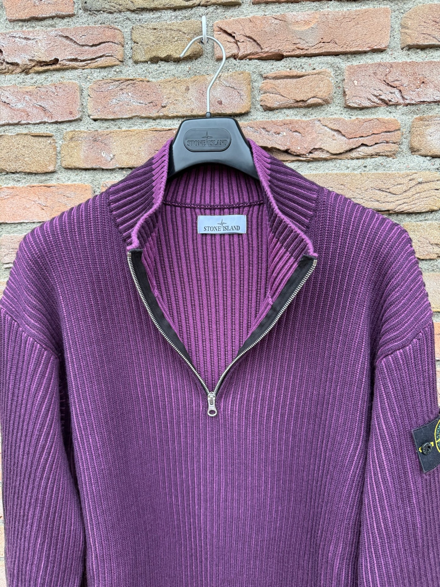 Stone Island Zip Knit Pullover - XXL