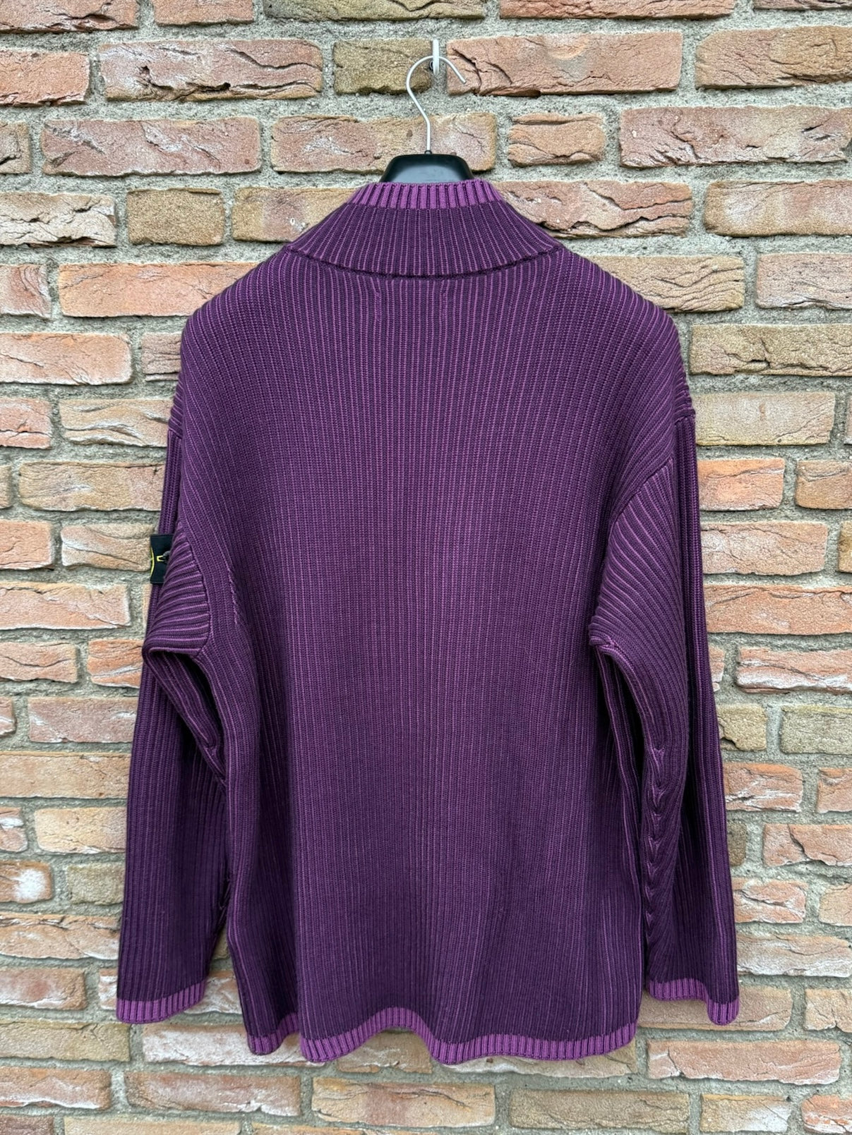 Stone Island Zip Knit Pullover - XXL