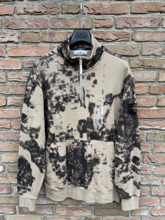 Stone Island Earth Mapping Zip Sweatshirt - XL